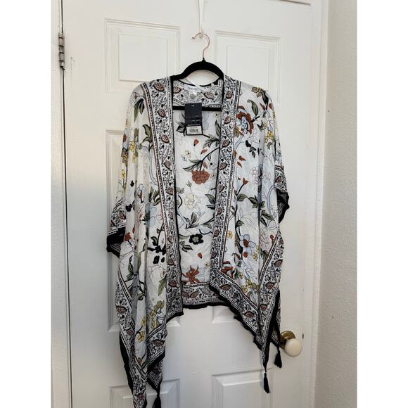 Nine West Floral Kimono Topper – One Size, NWT - Picture 1 of 5